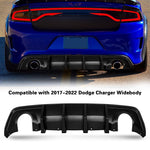 Kintop Rear Bumper Lip Diffuser Compatible with 2015-2022 Charger