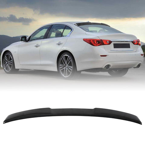 Kintop Top Roof Spoiler Wing Compatible with 2014-2017 Infiniti Q50