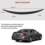 Kintop Real T Spoiler Wing Compatible for 2014-2020 Mercedes Benz S S450 S550 S560 S63