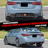 Kintop Rear Diffuser Compatible with 2018-2023 Infiniti Q50