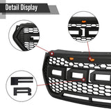 Front Grille Fit For 2017 2018 2019 Ford ESCAPE/KUGA Grill w/ LED Lights & Letters