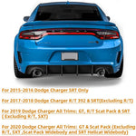 KINTOP Rear Lip Bumper Diffuser Compatible with 2015-2020 Dodge Charger SRT Rear Body Splitter Valance PP OE Style (Matte Black)