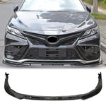 Kintop Front Bumper Lip for 2021+ Toyota Camry SE XSE Carbon Fiber Look