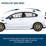 Kintop Side Skirts Compatible with 2015-2021 Subaru WRX STI 4 Door Sedan