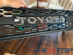 Kintop 1st Gen TRD Pro Grill Fits for 1997 1998 1999 2000 Toyota Tacoma all models W/ Letters, Black