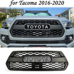 Kintop Front Bumper Grille For Toyota Tacoma 2016-2020 Hood Matte Black