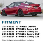 KINTOP Rear Spoiler for 2018-2022 8th Gen Camry LE/SE/XLE/XSE & 10th Gen Accord,TRD Sporty Style