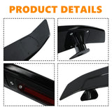 Kintop 46Inch Rear Trunk Spoiler Wing Universal for Cars GT Style ABS Adjustable Lightweight Trunk Lid Spoiler Wing Racing Spoiler（Glossy Black）