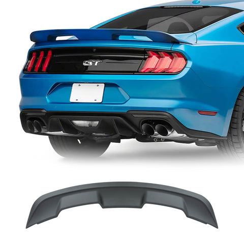 Kintop Rear Spoiler Wing For 2015-2022 Ford Mustang GT350 GT500 | Matte Black