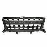 Grille Compatible with Chevrolet Chevy Colorado 2016 2017 2018 2019 2020 with Letters Black Racing Grille